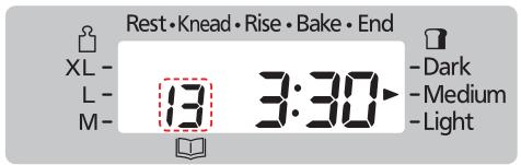 Rest•Knead•Rise•Bake•End XL- L- M- 13 3:30 Dark Medium Light
