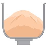 PANASONIC SD-ZB2512 - Open the lid and scrape off the dough, shape the surface of the dough within 3 minutes, when the beep sounds - 1