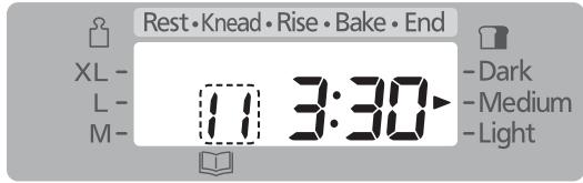 Rest • Knead • Rise • Bake • End XL - L - M - 11 3:30 - Dark - Medium - Light