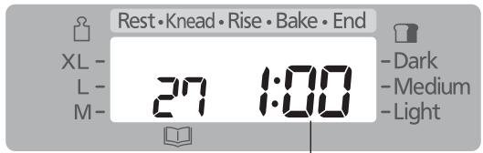 Rest • Knead • Rise • Bake • End XL - L- M- 27 1:00 - Dark - Medium - Light