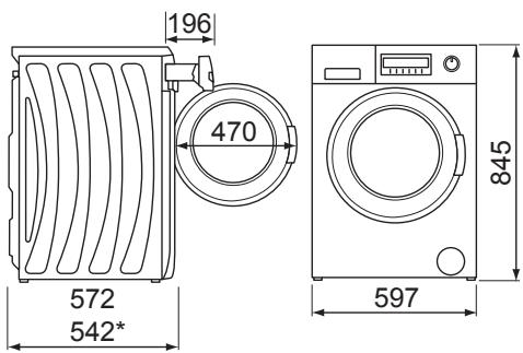 PANASONIC NA-147VC6WFR - Le bon endroit pour le lavelinge - 1