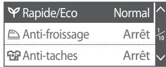 PANASONIC NA-168ZS1 - Sélectionner « Rapide/Eco » puis valider. - 1