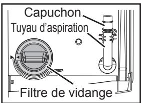 PANASONIC NA140VG4WFR - Nettoyage du filtre de vidange - 1