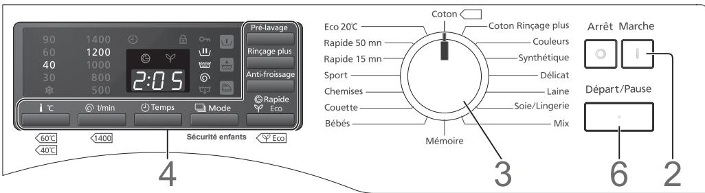 PANASONIC NA140VG4WFR - Compartiment de prélavage Lessive pour le prélavage - 1