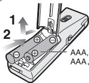 PANASONIC RR-QR170 - Debatterijenplaatsen/装入电池 - 1