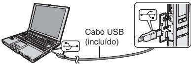 PANASONIC RR-US065 - Ligue o aparelho a um computations o cabo USB. - 1