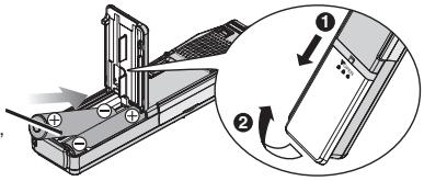 PANASONIC RR-US065 - Einlagen der Batterien/Inserimento delle batterie - 1