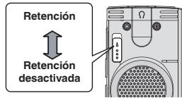 Retención Retención desactivada