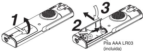 PANASONIC RR-US750 - Insertar la pila recargable - 1
