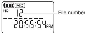 PANASONIC RR-US300 - Selecting a file - 1
