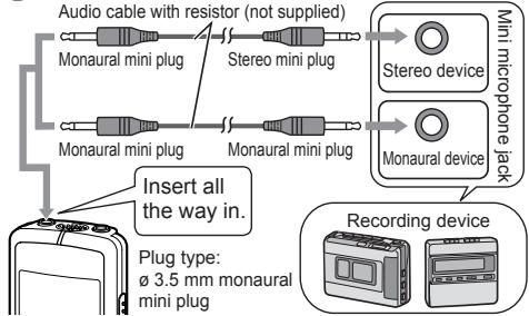 PANASONIC RR-US300 - Connecting to other devices - 1