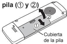 PANASONIC RR-US300 - Colocación de una pila - 1