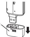 PANASONIC RR-US300 - Remove the USB plug cover. - 1