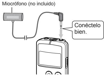 PANASONIC RR-US300 - Conecte el micrófono externo. - 1