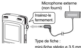 PANASONIC RR-XS400 - Enregister en branchant un microphone externe - 1