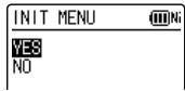PANASONIC RR-XS400 - INIT MENU - 1
