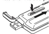 PANASONIC RR-XS400 - Saque la clavija USB. - 2