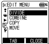 PANASONIC RR-XS400 - Displaying the editing setting screen - 1