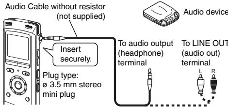 PANASONIC RR-XS400 - Connect the external device - 1