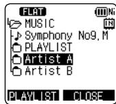 PANASONIC RR-XS400 - Selecting the folder or file in the list screen - 4