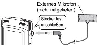 PANASONIC RR-XS410 - Aufnahme mit einem extern angeschlossenen Mikrofon - 1