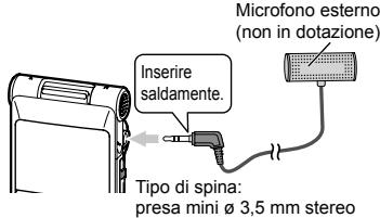 PANASONIC RR-XS350E - Registrazione mediante un microfono esterno - 1