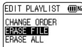PANASONIC RR-XS400E-S, RR XS400 - Cancelling tracks registered to the playlist - 1