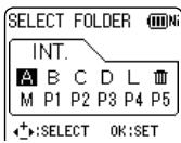 PANASONIC RR-XS400E-S,  RR XS400 - ① Press [F2 (FOLDER)]. - 1