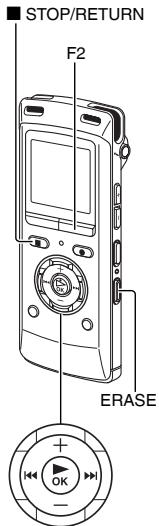 PANASONIC RR-XS400E-S, RR XS400 - Deleting files - 1