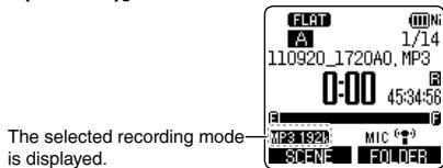 PANASONIC RR-XS400E-S, RR XS400 - Selecting recording mode - 3
