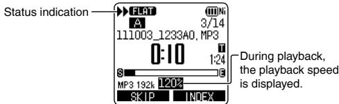 PANASONIC RR-XS400E-S, RR XS400 - Changing the playback speed - 1