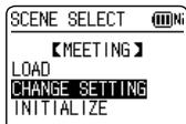 PANASONIC RR-XS400E-S, RR XS400 - Changing recording scene settings - 2