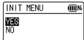 PANASONIC RR-XS400E-S, RR XS400 - INIT MENU - 1