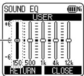 PANASONIC RR-XS400E-S, RR XS400 - Setting when selecting "USER": - 1