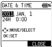 PANASONIC RR-XS400E-S, RR XS400 - Setting the clock - 1