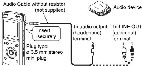 PANASONIC RR-XS400E-S, RR XS400 - Recording from other devices - 3
