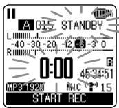 PANASONIC RR-XS400E-S, RR XS400 - Adjusting the recording level manually - 1