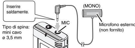 PANASONIC RR-US511 - Registrazione usingo un microfono esterno - 1