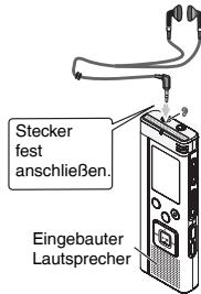 PANASONIC RR-US511 - Mithören des Tons über Ohrhörer - 1