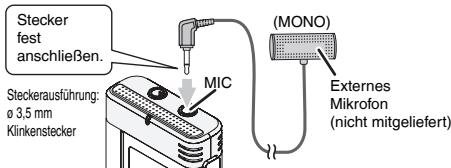 PANASONIC RR-US511 - Aufnahme über ein externes Mikrofon - 1