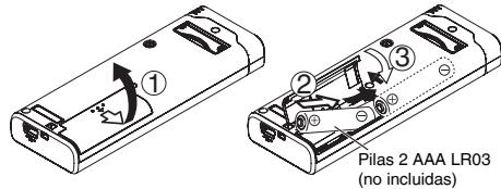 PANASONIC RR-US511 - Insreción de las pilas - 1