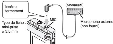 PANASONIC RR-US511 - Enregistrer à l'aide d'un microphone externe - 1