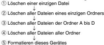 PANASONIC RR-US511 - Löschen aufgezeichneter Dateien - 1