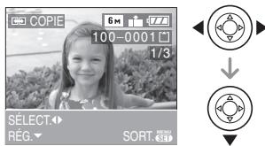 PANASONIC LUMIX DMC-FX07 - Appuyez sur ◀/► pour sélectionner l'image et puis appuyez sur ▼. - 1