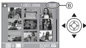 PANASONIC LUMIX DMC-FX07 - Appuyez sur ▲/▼/◄/► pour sélectionner une image. - 1