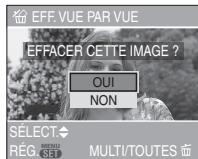 PANASONIC LUMIX DMC-FX07 - ■ Effacement des images enregistrées pendant la prévisualisation (Effacement rapide) - 1