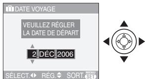 PANASONIC LUMIX DMC-FX07 - ■ Réglage de la date de voyage - 5
