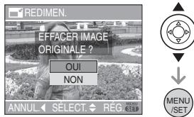 PANASONIC LUMIX DMC-FX07 - Appuyez sur ▲/▼ pour sélectionner [OUI] ou [NON], puis appuyez sur [MENU/SET]. - 1