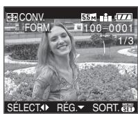 PANASONIC LUMIX DMC-FX07 - Appuyez sur ◀/▶ pour sélectionner une image, puis appuyez sur ▼. - 1