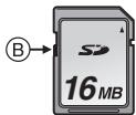 PANASONIC LUMIX DMC-FX07 - - À propos de la manipulation d'une carte - 1